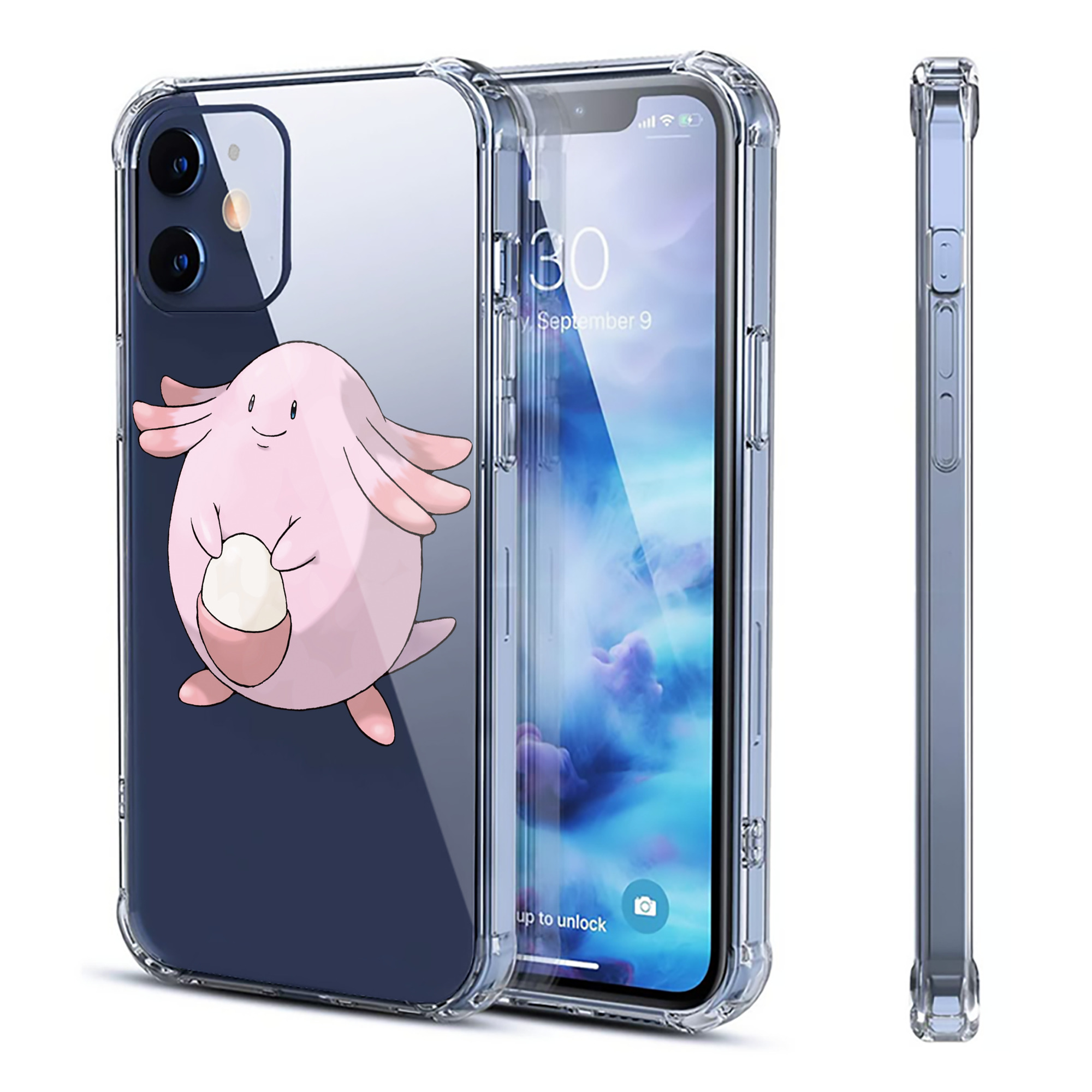 （画像用） ポケットモンスター Pokémon 【iPhone 12シリーズ対応】透明スマホケース（クリアソフトケース）